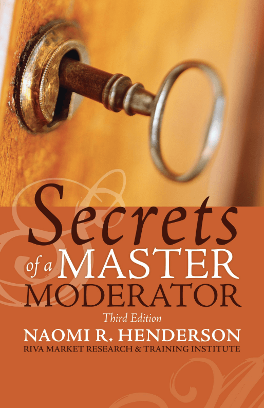 Secrets of a Master Moderator book cover.